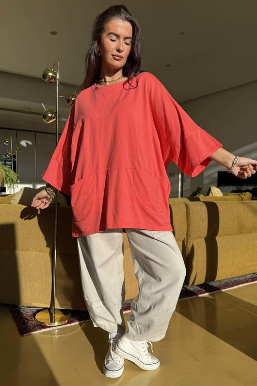 Lagen Nola Oversized Sweat Watermelon -